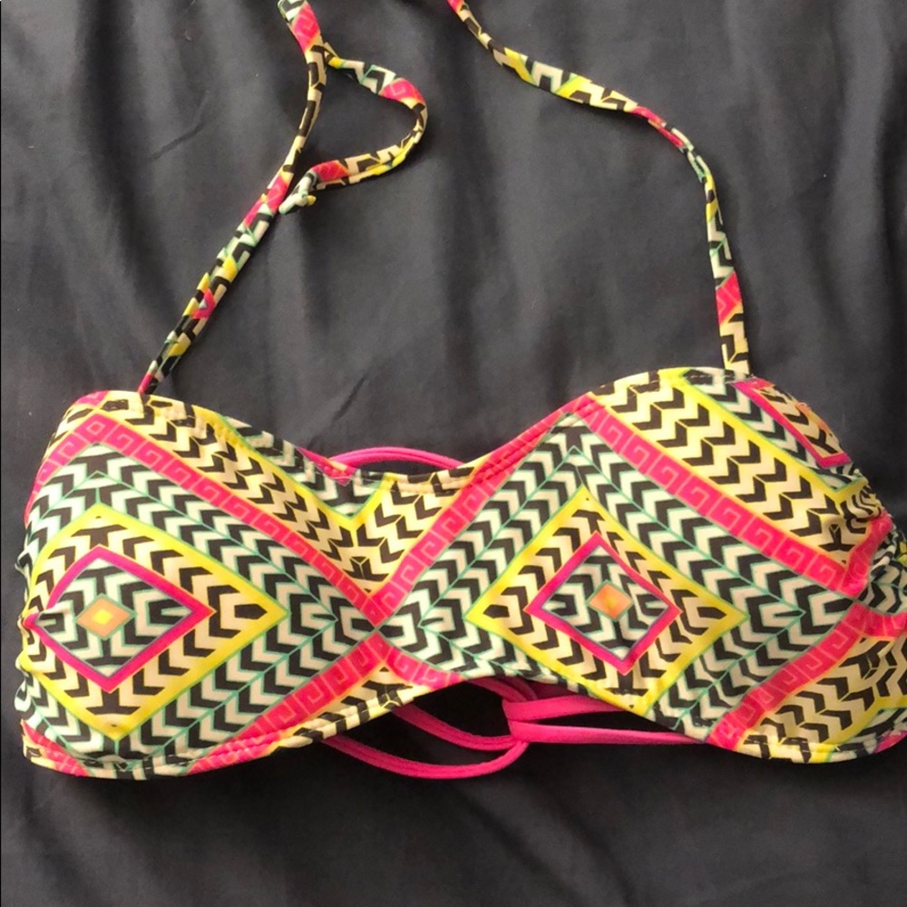 •strappy bandeau bikini w detachable straps